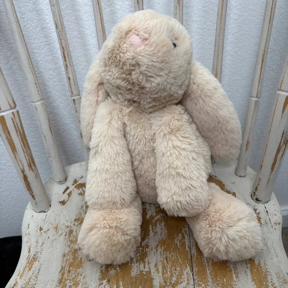 Jellycat London Bashful Bunny Cream Beige Plush Stuffed Animal Long Ear Rabbit